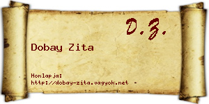 Dobay Zita névjegykártya